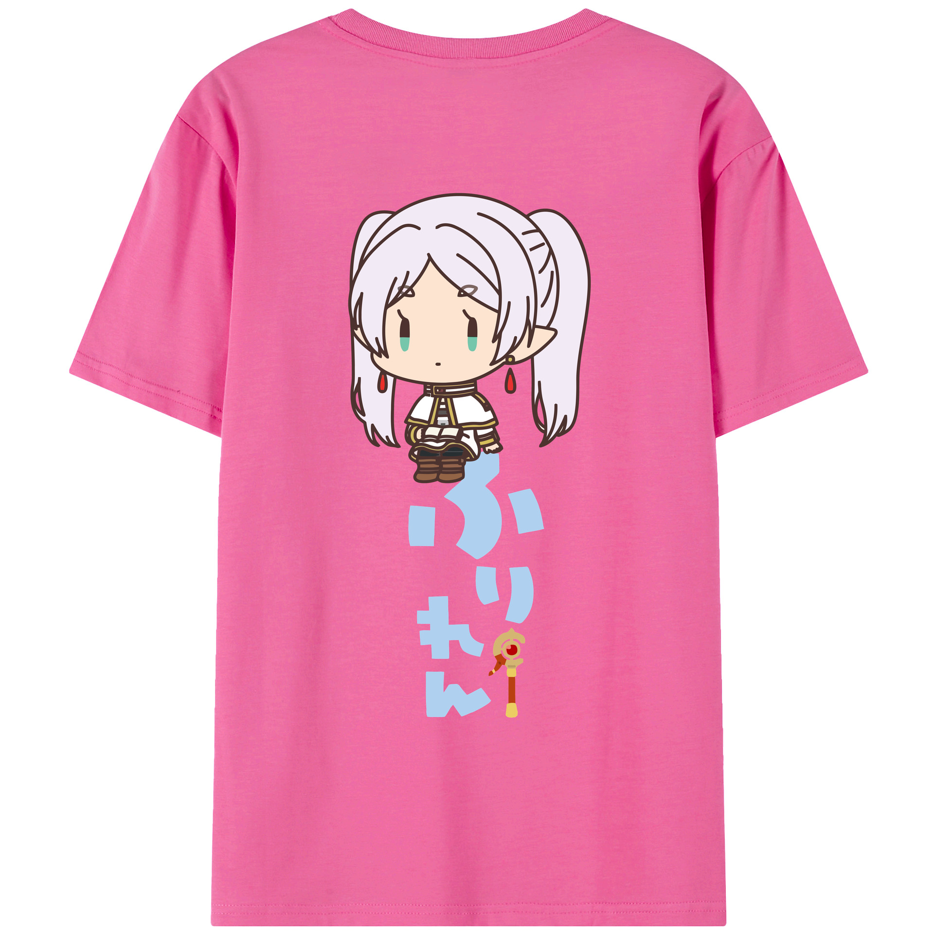 （画像用） 葬送のフリーレン Frieren レディース半袖Tシャツ(バックプリント)